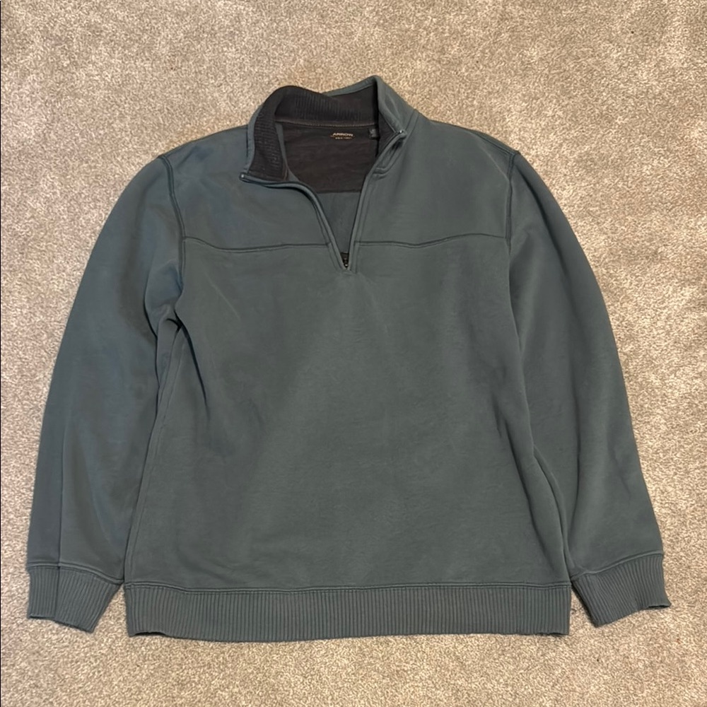 Men's Arrow Green Half-Zip Sweater